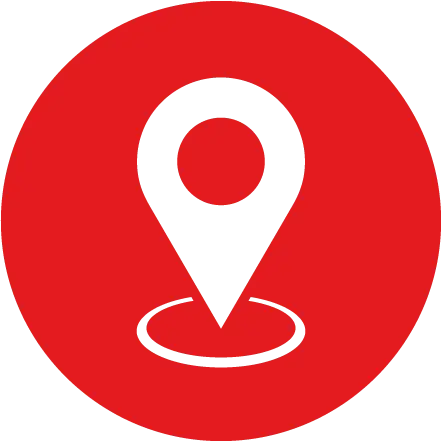 Red Circle with Current Location Icon