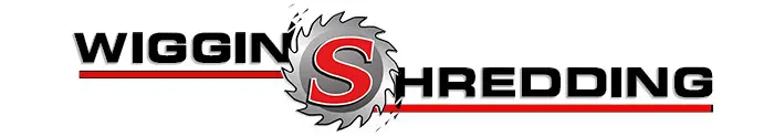 Wiggins Shredding Logo with Black Text