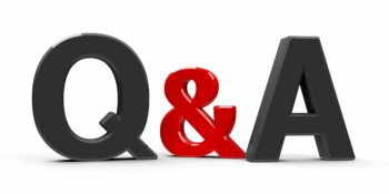 The Letters "Q&A" 3D Models on a white background
