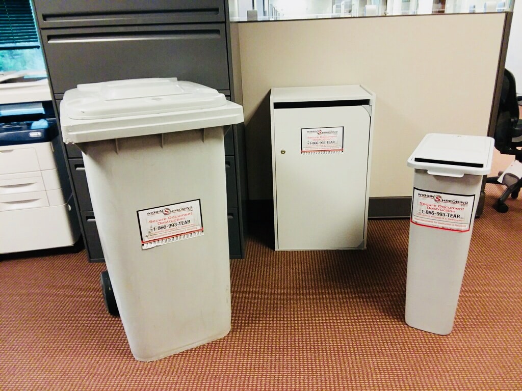 Choosing Business Shred Collection Containers Wiggins Shredding